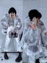"FURORA PH6710" faux fur jacket - GREY